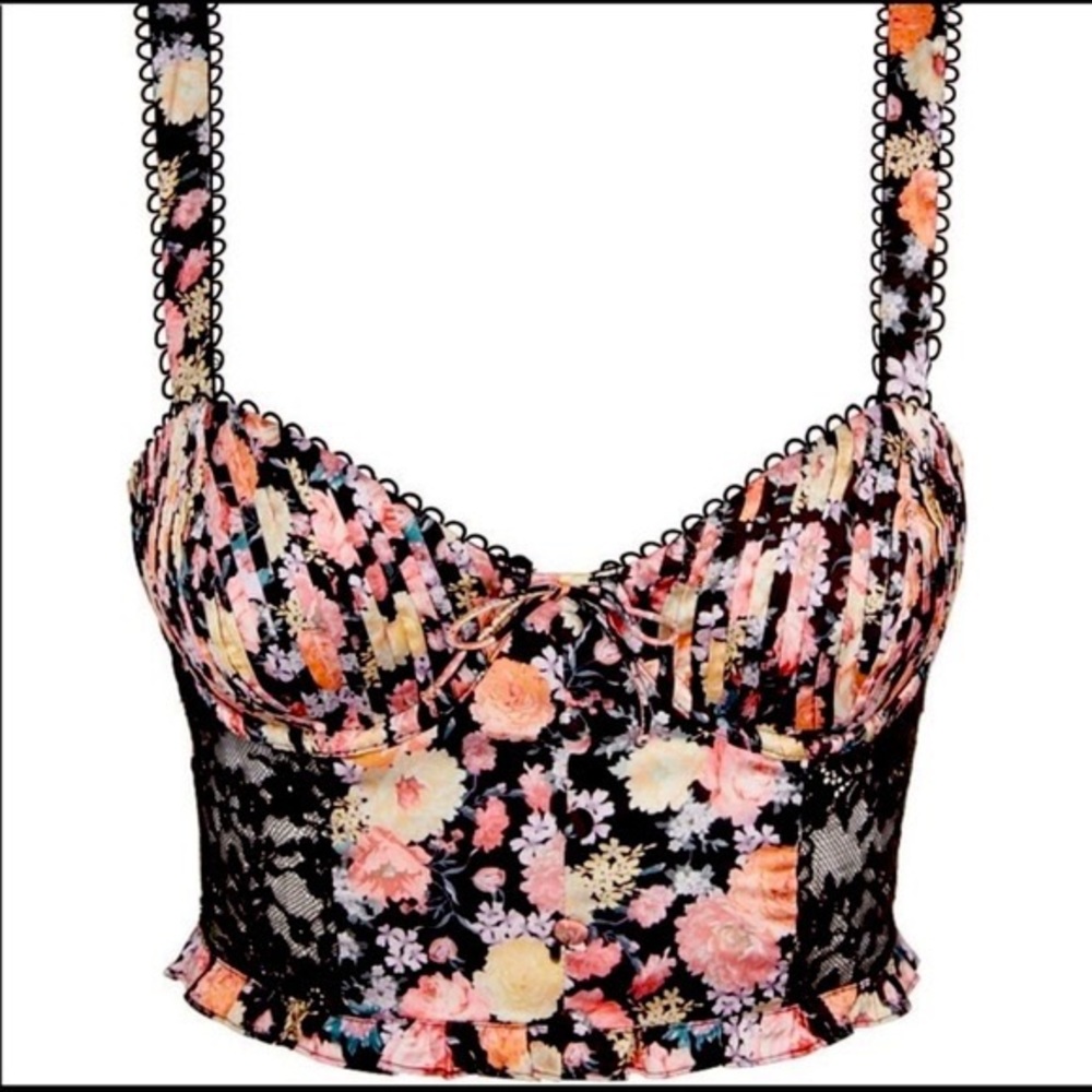 For Love & Lemons Black Gardenia Bustier - Picture 5 of 11